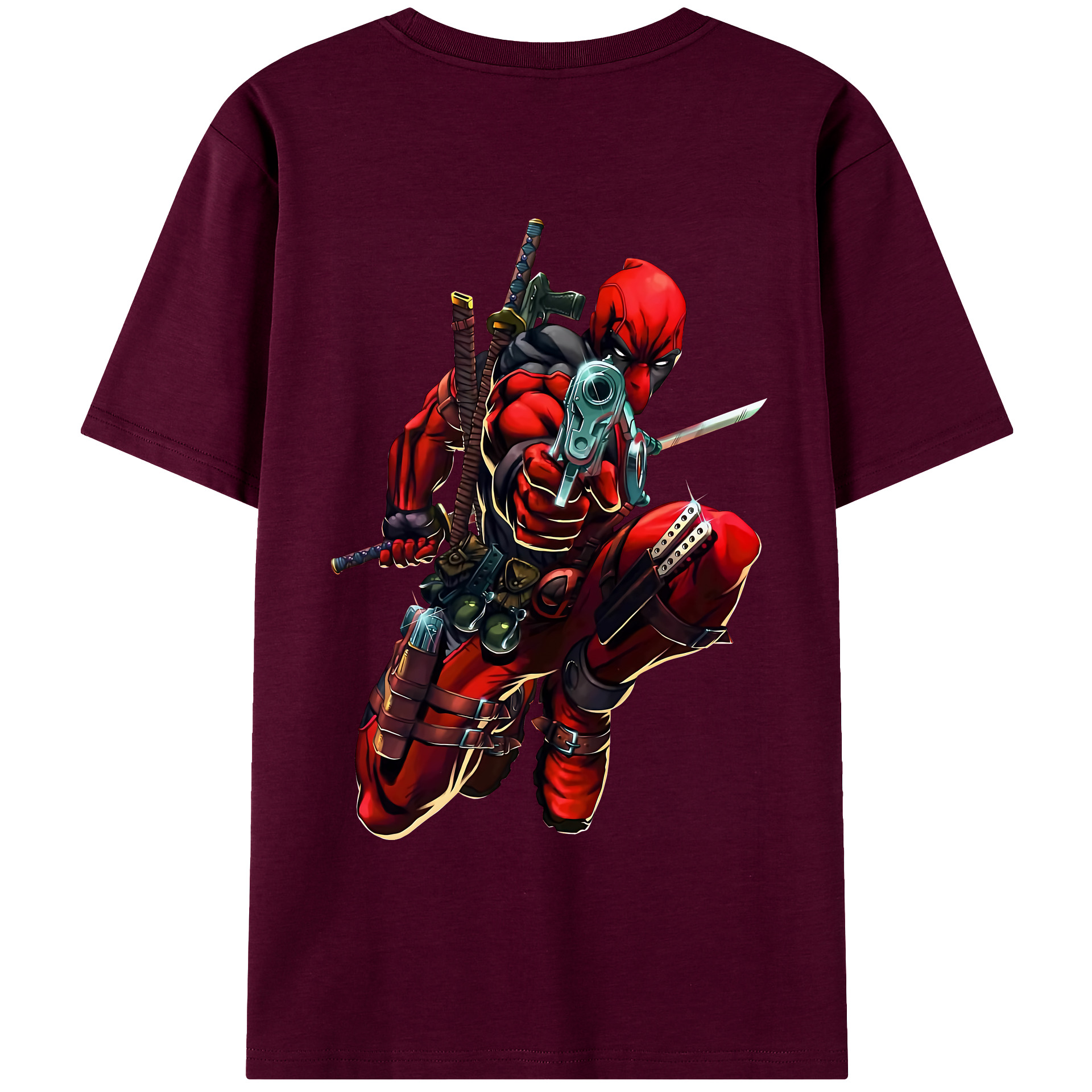 （画像用） Deadpool デッドプール レディース半袖Tシャツ(バックプリント)